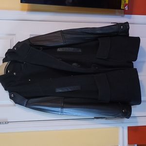 Men 4x Sean John wool and leather jacket